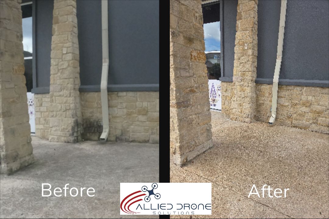 Commercial Exterior Building Cleaning in Cedar Park, TX.