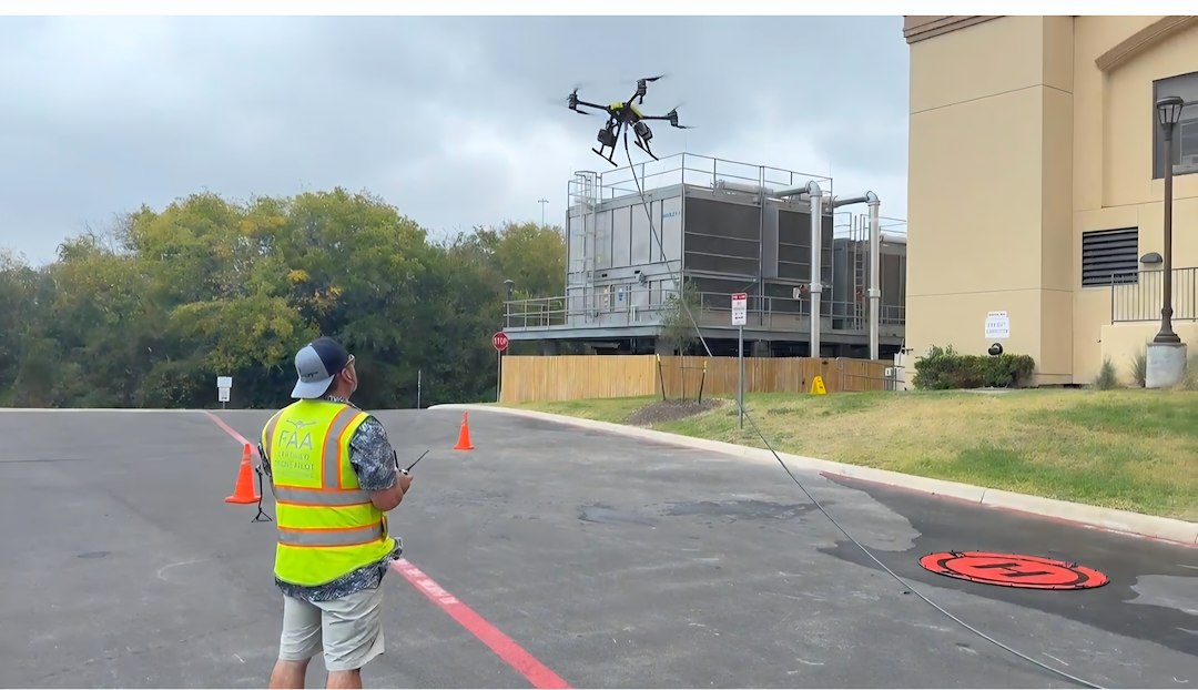 Commercial Hospital cleaning by Drone in San Antonio, TX.