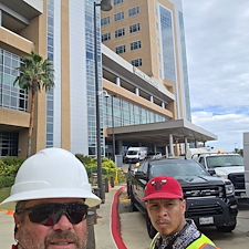 Hospital-Exterior-Cleaning-by-Drone-Galveston-TX 2