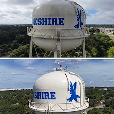 Water Tower Cleaning In Brookshire, TX By Apellix Drone 0